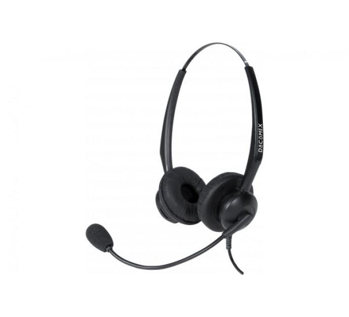 Dacomex casque téléphone micro flex antibruit - 2 écouteurs - réf. 292011 - binaural, connecteur RJ9, Quick Disconnect_0