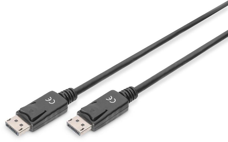 DIGITUS Câble de connexion DisplayPort, 3m, DisplayPort 1.2, 3 m, noir - noir DB-340100-030-S_0