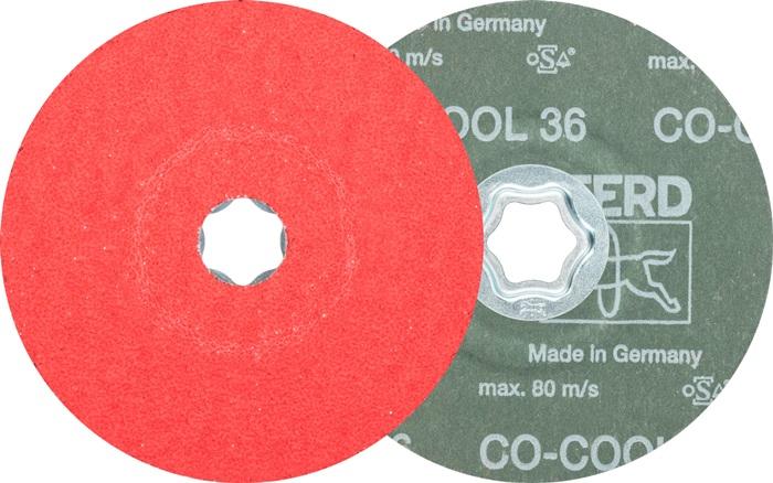Disque en fibres COMBICLICK CO-COOL D. 125 mm granulation 36 INOX/aluminium grain céramique PFERD_0