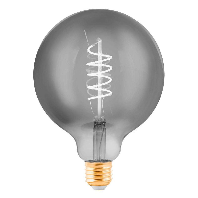EGLO GLOBE À LED E27 G125 4W FILAMENT NOIR-TRANSPARENT