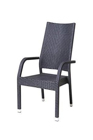 FAUTEUIL DE TERRASSE BAS BAHAMAS II NOIR