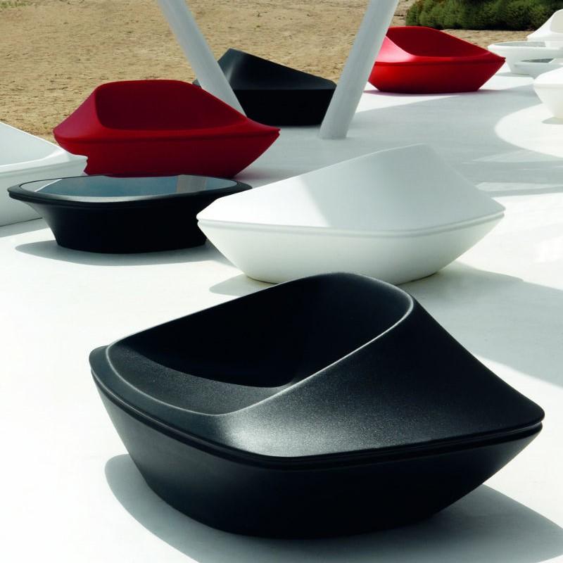 Fauteuil Lounge Design UFO de VONDOM - Polyéthylène recyclable - Intérieur et extérieur_0