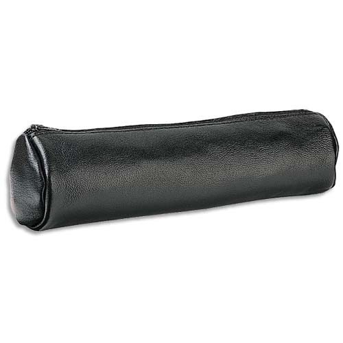 FOURRE-TOUT ROND OXFORD CUIR EBENE NOIR - LOT DE 12