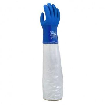 Gant chimique supporté PVC long P57B T10 - ergonomique, surface rugueuse, usage alimentaire et chimique_0