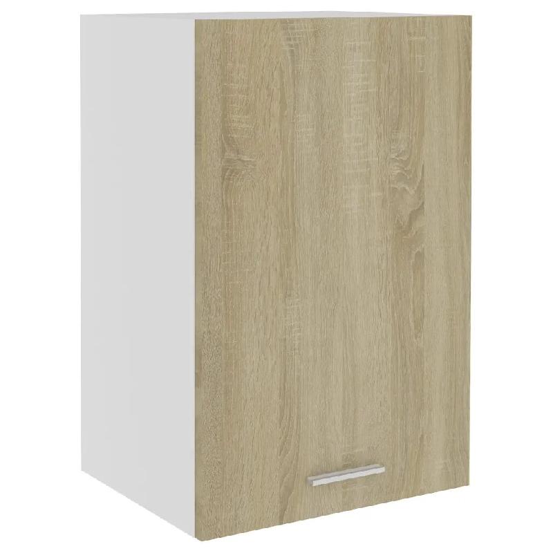 Helloshop26 - Armoire suspendue Lyon cuisine moderne 39,5 x 31 x 60 cm rangement fonctionnel en bois d'ingénierie chêne sonoma 02_0047673 - Bois mas_0