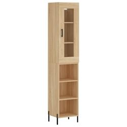Helloshop26 - Buffet bahut commode armoire meuble de rangement organisateur cuisine salle de séjour salon haut sonoma 34,5 x 34 x 02_0034020 - 300021_0