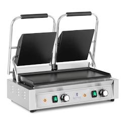 Helloshop26 - Machine à panini double toaster plancha électrique lisse 3 600 watts professionnelle 14_0004006 - 3000897532698_0