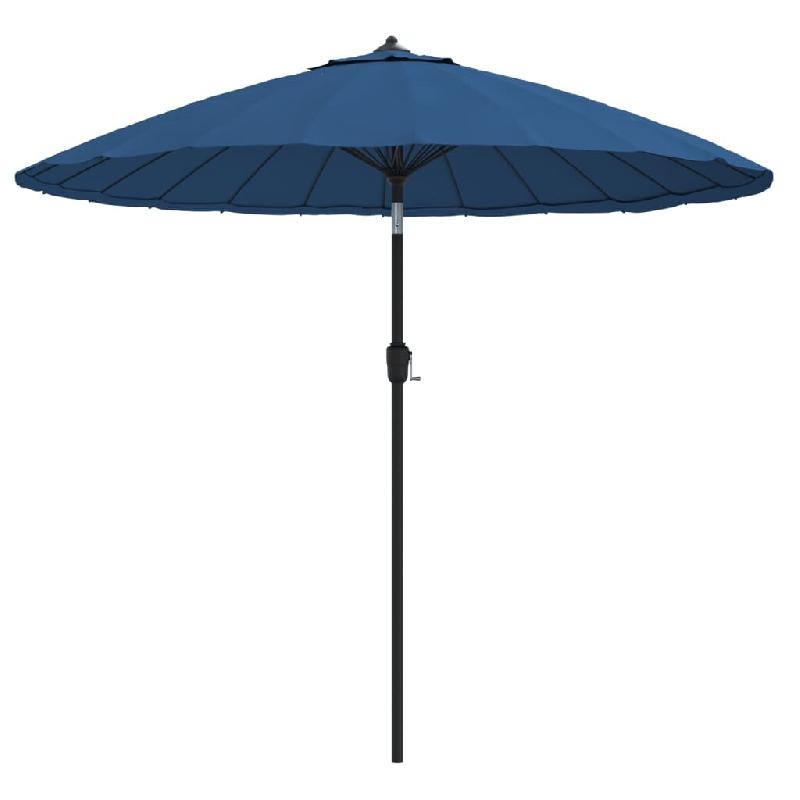 Helloshop26 - Parasol d'extérieur avec mât en aluminium 270 cm bleu 02_0008220 - 3000439682720_0