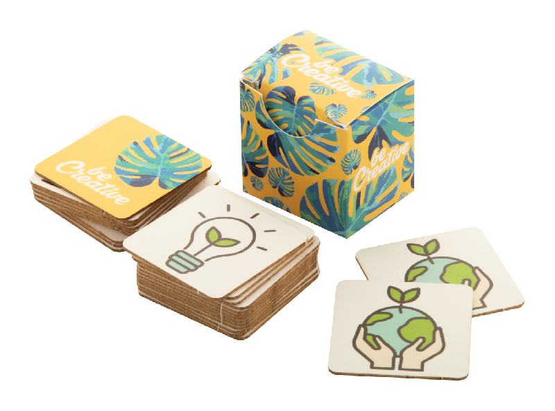 Jeu de mémoire personnalisé - 24 tuiles en carton avec boîte imprimée en quadri_0