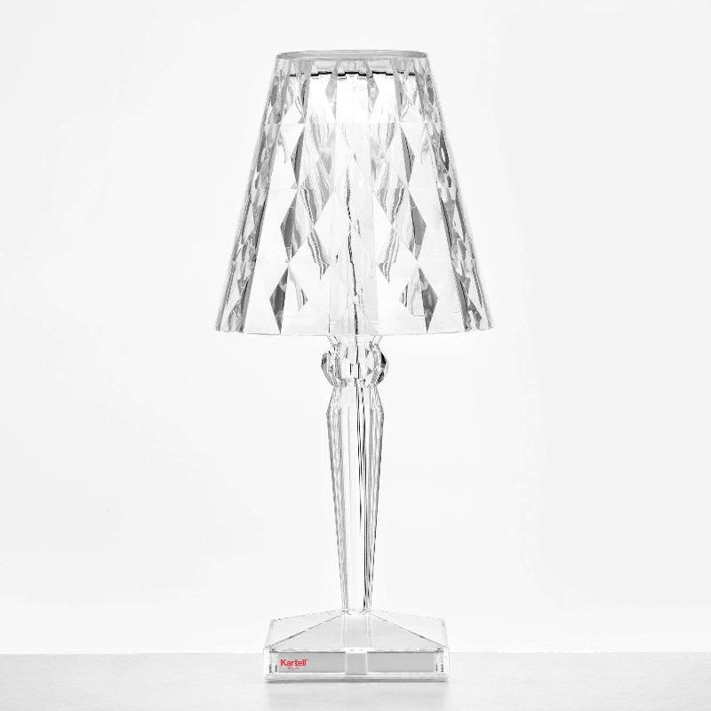 KARTELL BIG BATTERY - LAMPE À POSER IP54, TRANSP.