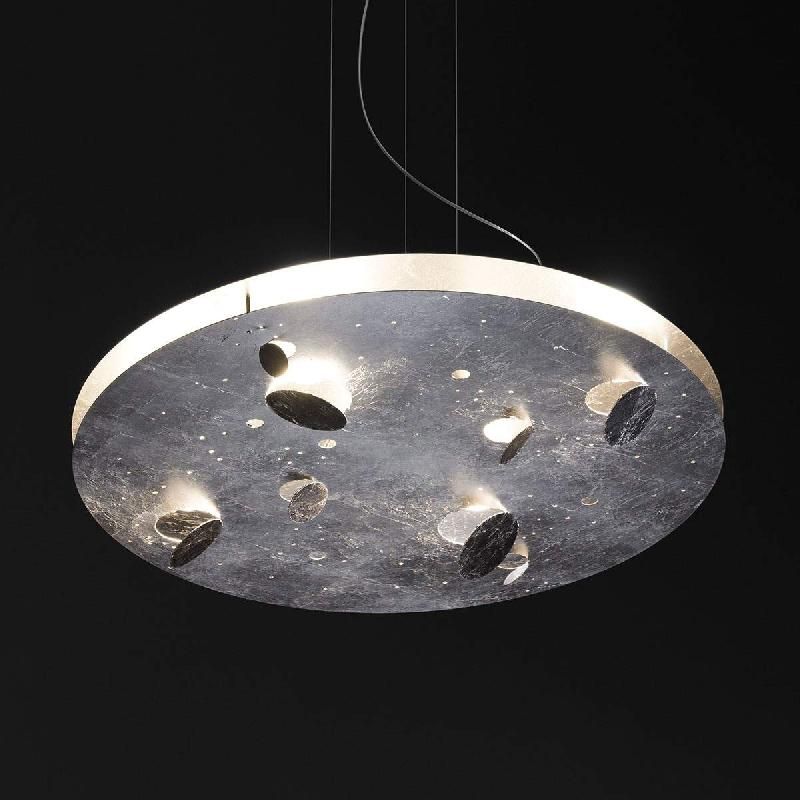 KNIKERBOKER BUCHI SUSPENSION LED RONDE ARGENTÉE