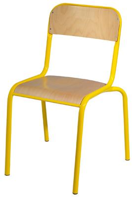 CHAISE ATLAS CHANTS PROTÉGÉS T4 COLORIS ROUGE RAL 3000 - MANUTAN COLLECTIVITÉS