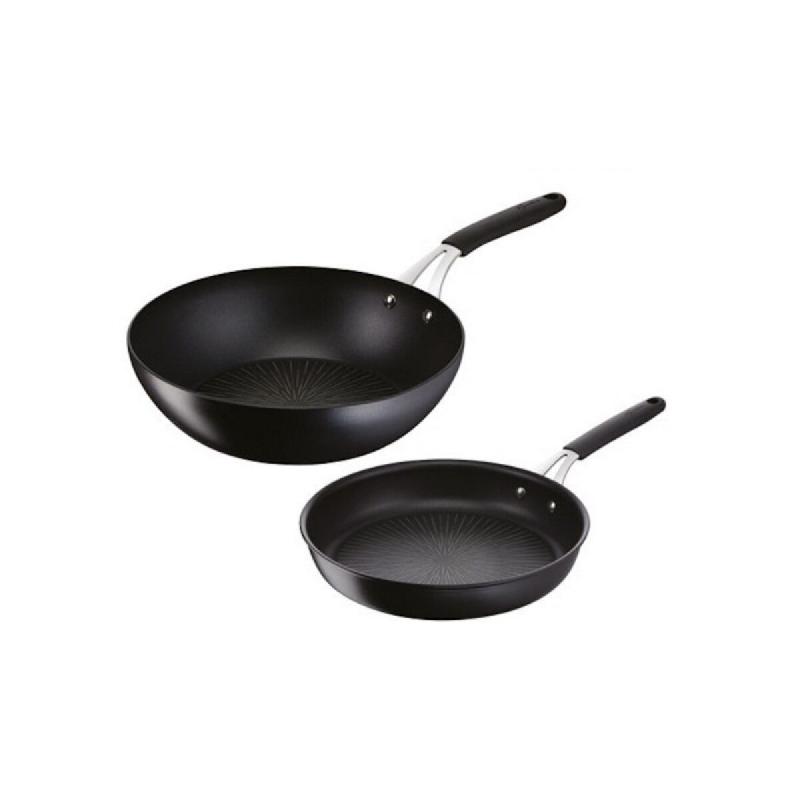 LAGOSTINA Poêles 26cm + Wok 28cm Noir 012165600102 - 8002531682672_0