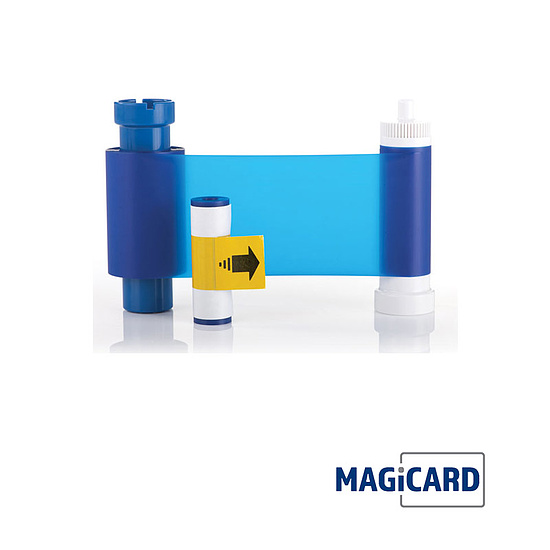 Ruban bleu MAGICARD - 1000 impressions - Compatible imprimantes Magicard Pronto, Enduro, Rio Pro, 300 et 600 - Réf. MA1000K-BLUE_0