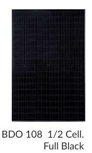 Panneaux photovoltaïques BISOL 108 1/2 cellules - Duplex BDO M10 400/410/420 Full Black/Black White_0