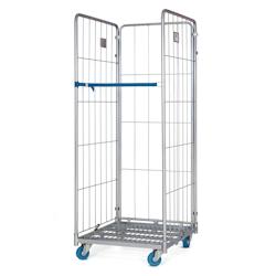 Provost Roll conteneur 3 côtés 1 sangle - 72 x 81 x 165cm - gris acier 410810515_0