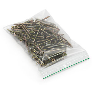 SACHET PLASTIQUE ZIP 50% RECYCLÉ TRANSPARENT 100 MICRONS RAJA 12 X 18 CM