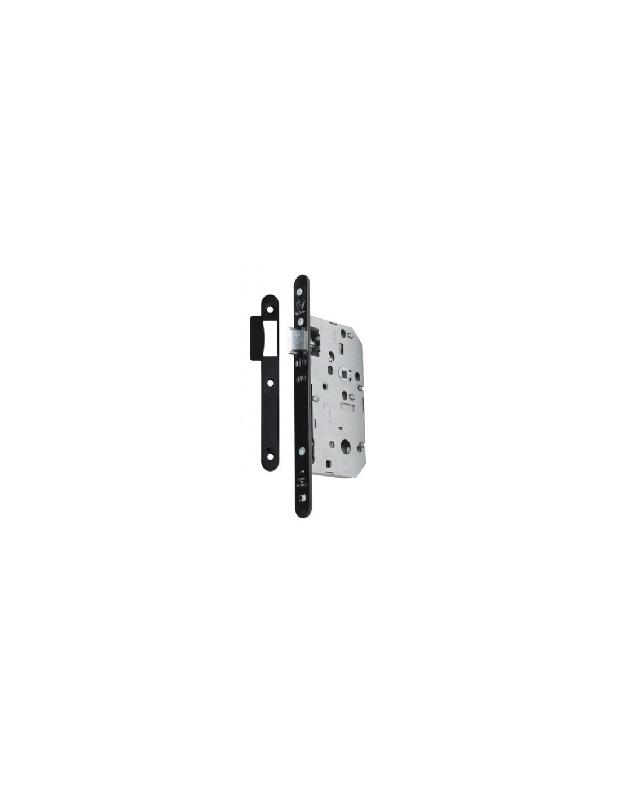 SERRURE À LARDER D452 BEC DE CANE AXE 50MM BOUT ROND FINITION NOIR SANS GÂCHE - VACHETTE - 22690000