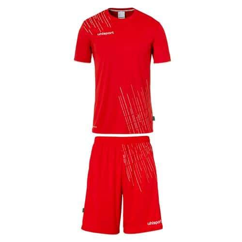 SET MAILLOT ET SHORT DE FOOT ENFANT - UHLSPORT - SCORE 26 ROUGE/BLANC