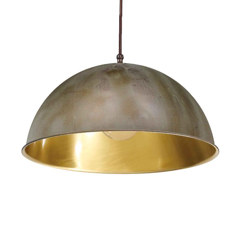 MORETTI LUCE SUSPENSION CIRCLE DORÉE/LAITON ANCIEN, Ø30 CM