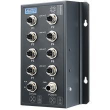 Switch industriel ferroviaire managé 8 ports PoE M12 - Référence: EKI-9508G-MH-AE - robuste IP50 - température -40°C à +85°C_0