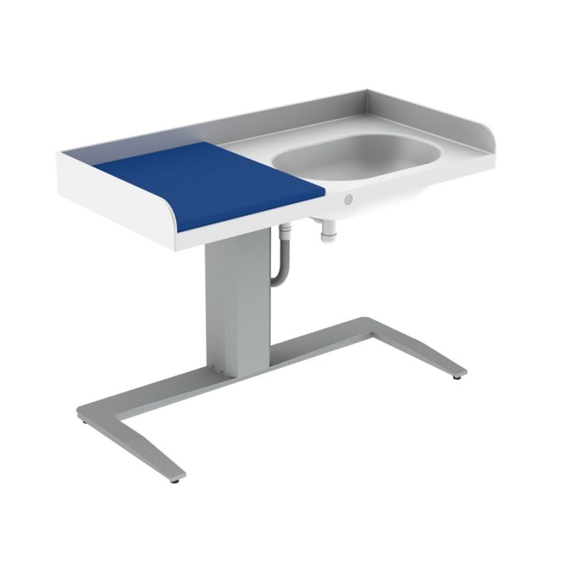 Table à langer pour handicapé - granberg  - électrique à hauteur variable pour bébé, lavabo à droite - 343 +_0