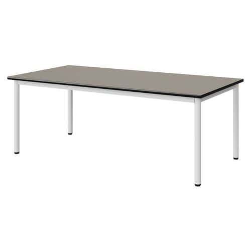 TABLE MALIBU 160X80 T3 4P STR ANTIB GRIS U727/NOIR BLC 9016