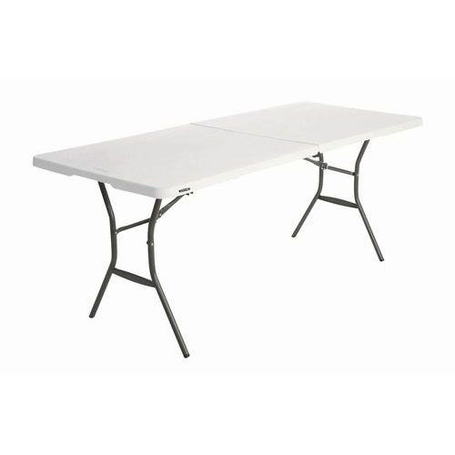 TABLE PLIANTE VALISE 183X76 BLANC - LIFETIME