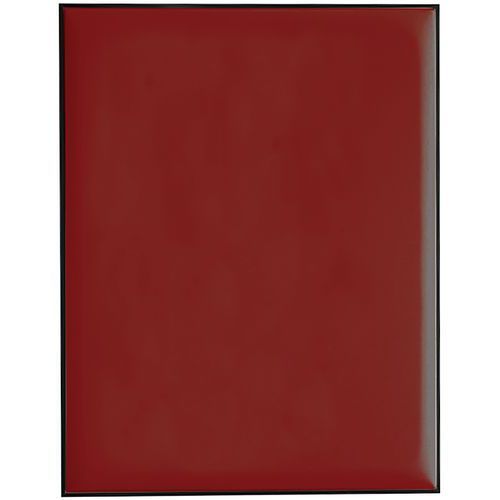 TABLEAU ACOUSTIQUE LIGNE M CADRE ALU 900X1160 MM ROUGE