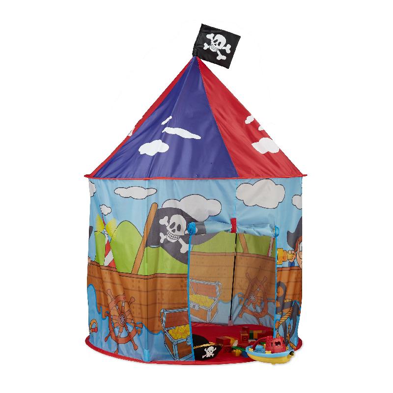 Tente de jeu pirate pour enfants - Jouet en polyester avec motifs navire et trésor - 13_0002869_0