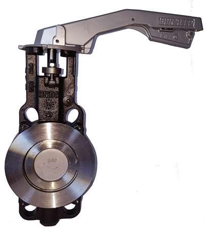 Vanne papillon double excentrique - corps acier - inox OC PTFE - Levier 5590B DN80 - S-TECH_0