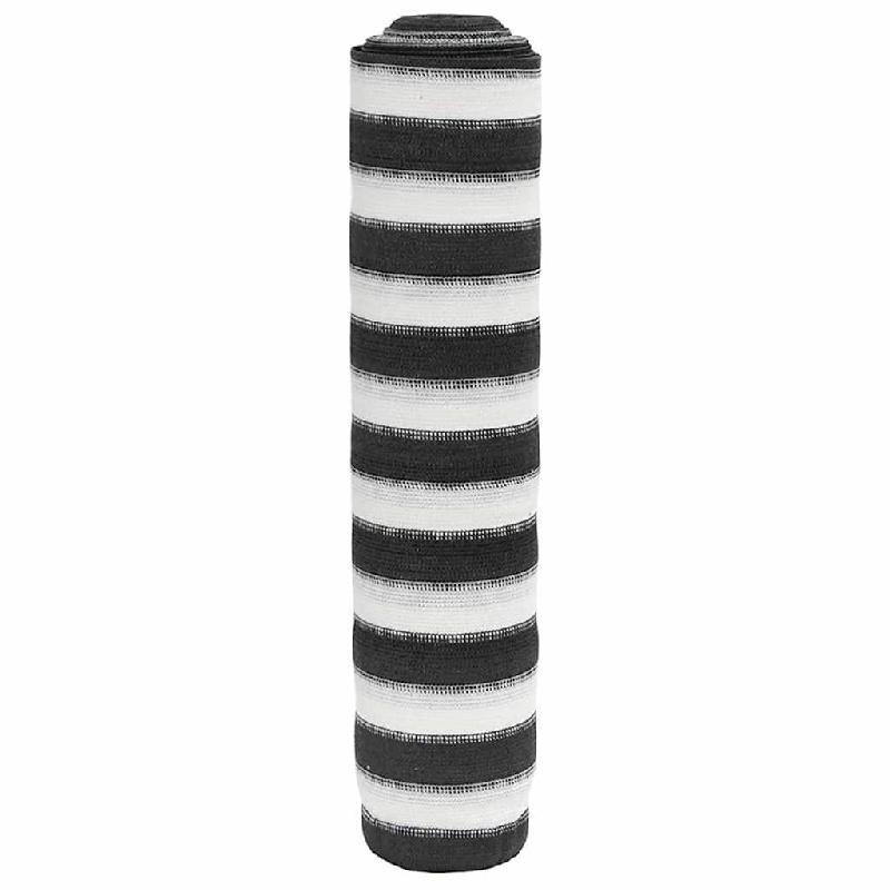 VidaXL Filet brise-vue anthracite et blanc 2x25 m PEHD 150 g/m² Modèle Horizon Outdoor - 4003684_0