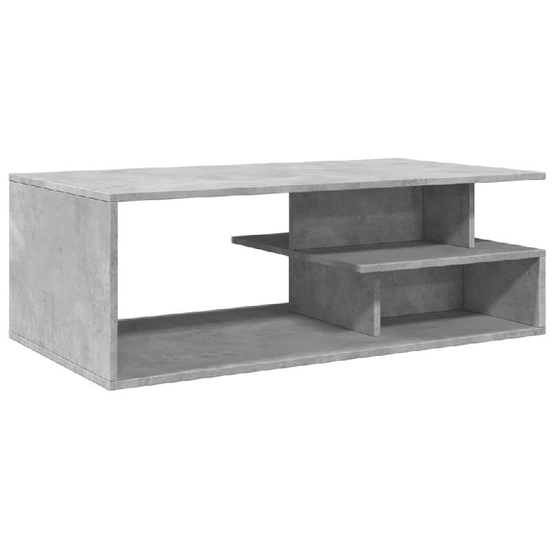 VidaXL Table basse gris béton 102x55x35 cm bois d'ingénierie Modèle Orion Moderne - 848013_0