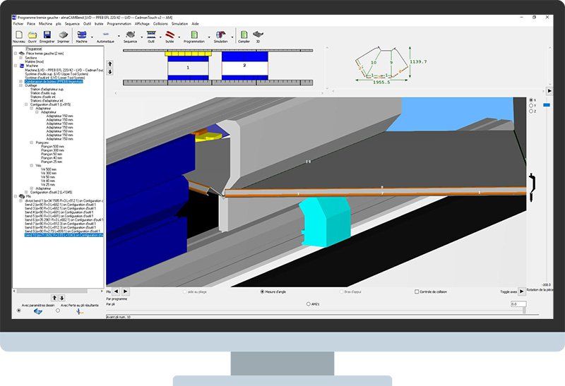 Logiciel CFAO Almacam Bend - Programmation hors-ligne des presses plieuses à CN avec simulation 3D_0