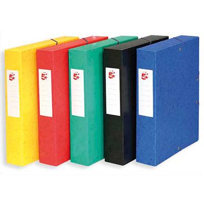 BOÎTE DE CLASSEMENT 1ER PRIX - DOS DE 6 CM - CARTE LUSTREE - COLORIS ASSORTIS - LOT DE 10