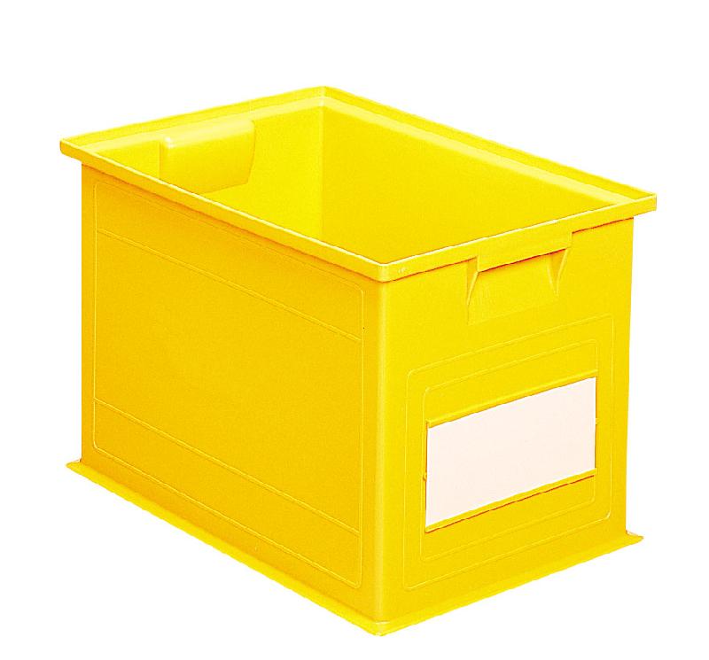 Caisse plastique 40.5 litres jaune_0