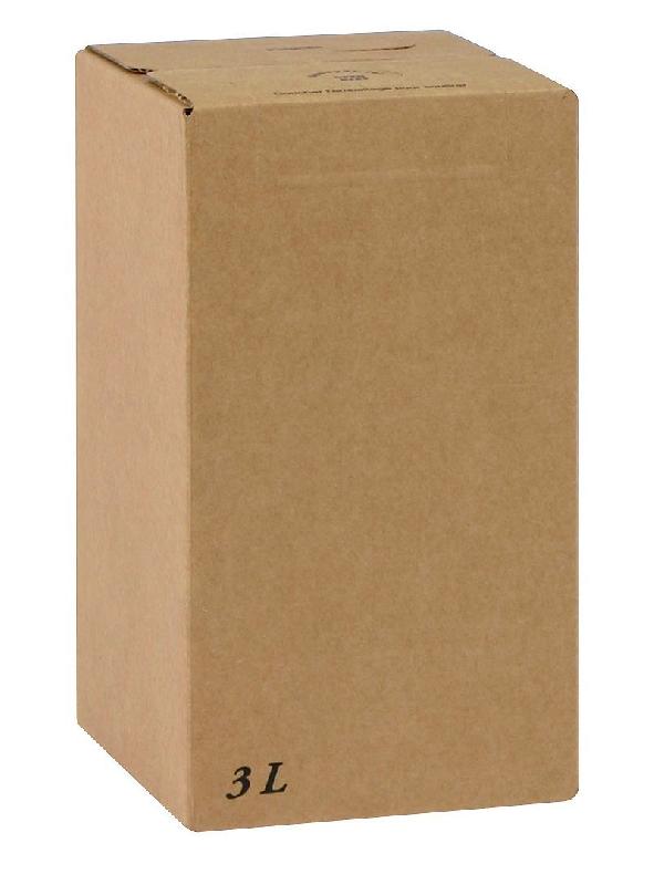 Carton décor Kraft Uni 3 Litres - Carré - Réf : CAR46CA037_0