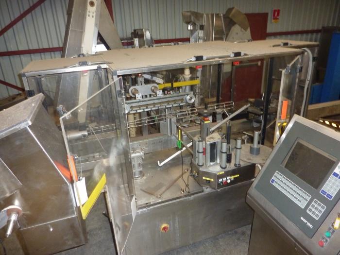 Étiqueteuse double face SCM LAP 25/160 d'occasion - tête inclinable et tapis presseur_0