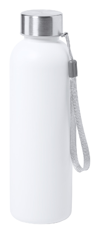 Gourde antibactérienne en plastique - 600 ml - avec cordelette sur bouchon - conforme ISO 22196_0