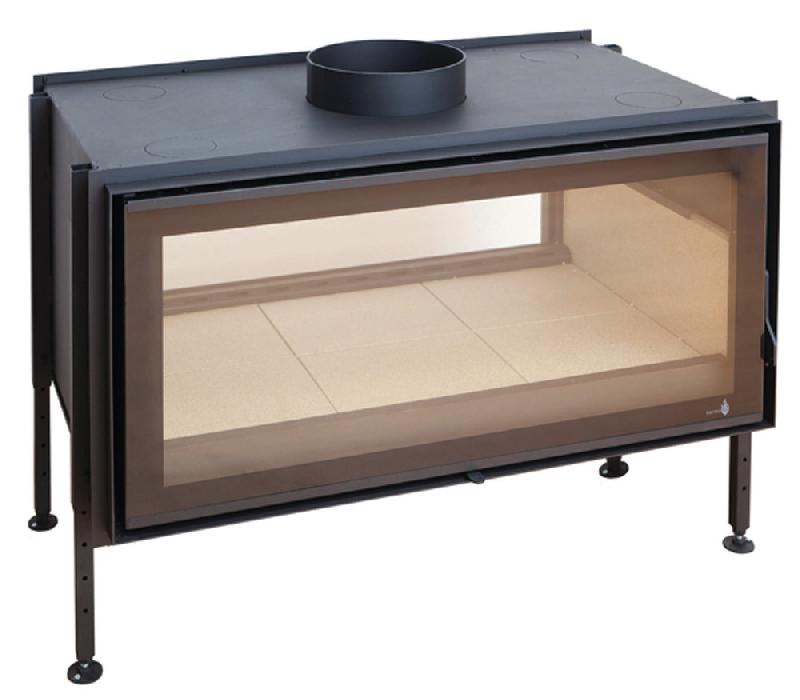 Insert large vision C-1000DF porte battante - 13kW - Double combustion - Marque Termofoc_0