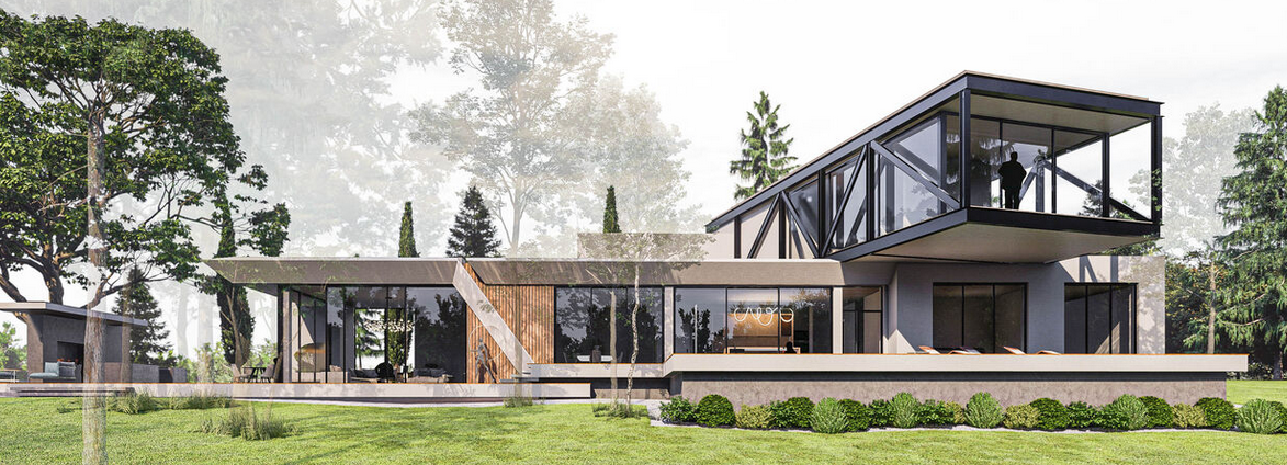 Maison préfabriquée en acier 370 m2, à deux étages - ISKVILLA4_0
