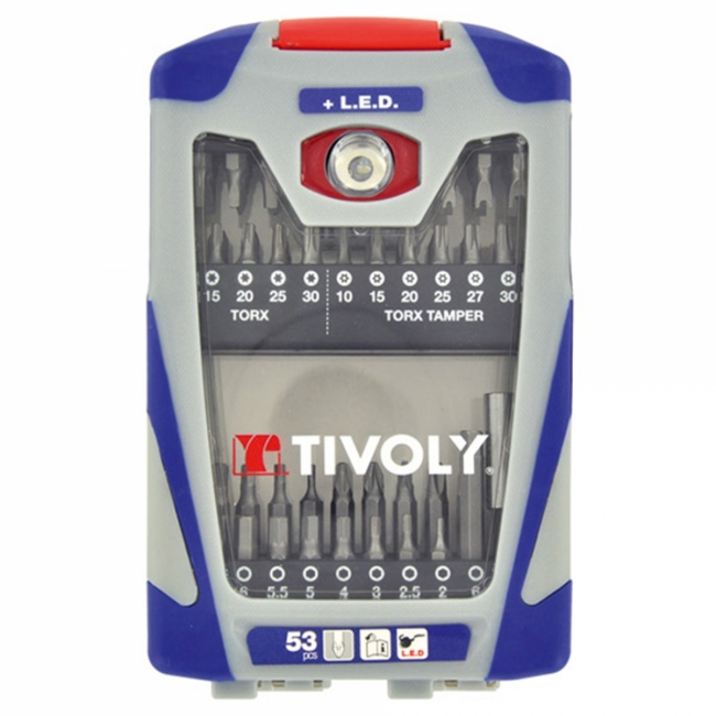 MALLETTE T53 L.E.D. EMBOUTS DE VISSAGE WORKSET TIVOLY