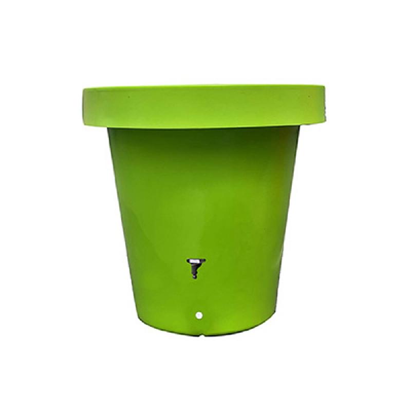 PLAST'UP ROTOMOULAGE Carré de plantation récupérateur d'eau de pluie mural lluvia 420l - VERT ANIS - vert 0036336945616_0