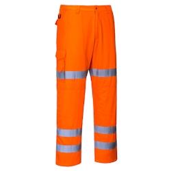 Portwest - Pantalon de travail 3 bandes COMBAT HV RIS Orange Taille 2XL - XXL orange RT49ORRXXL_0