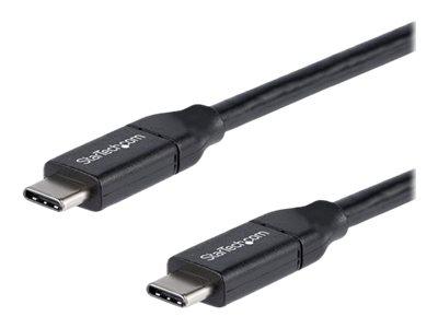 STARTECH.COM CÂBLE DE CHARGE RAPIDE USB-C DE 2M, CHARGE ET SYNCHRONISATION, 100W (5A) PD, USB 2.0, CERTIFIÉ USB-IF - CORDON DE CHARGE USB C NOIR