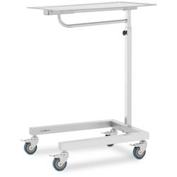 Steinberg Systems - Steinberg Systems SBS-LF-153 Table de Mayo Pied latéral 600 x 400 mm Réglable en Hauteur Acier Inoxydable/Caoutchouc Table Mayo_0