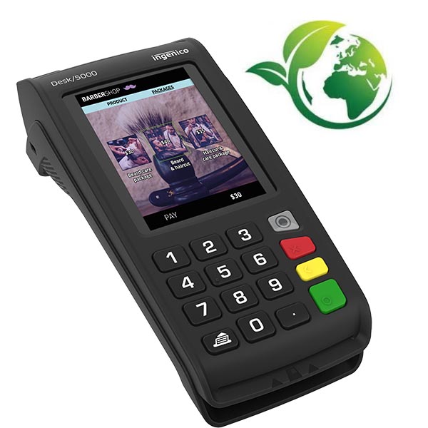 Terminal de paiement électronique fixe - Ingenico Desk 5000 - Écran tactile 3,5 pouces - Sécurisé - Connectivité Ethernet, 4G, Wi-Fi_0