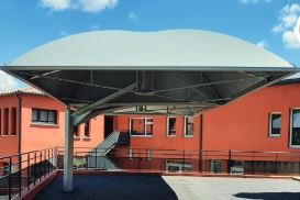 Abris de terrasse Diamant / Calypso - modulaires avec poteau unique ou central - jusqu'à 100 m²_0