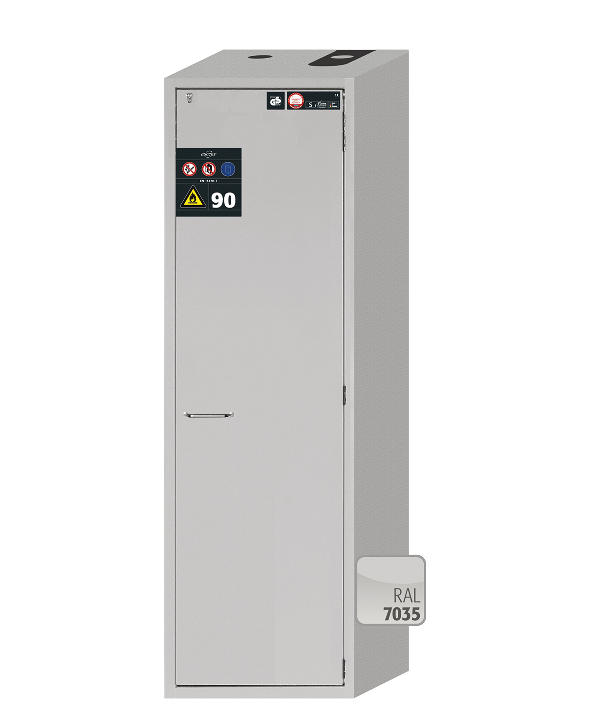 Armoire de sécurité S-CLASSIC-90 modèle S90.196.060.MH.WDASR - Réf 33823-001-34423 - Type 90 avec stockage substances dangereuses inflammables_0
