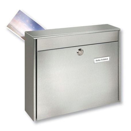 Boîte aux lettres Borkum 3878 NI - Acier inoxydable - Grand volume et résistant aux intempéries_0